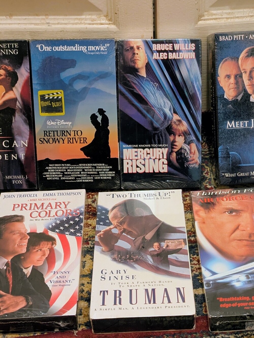 Lot of 7 Sealed VHS Movies